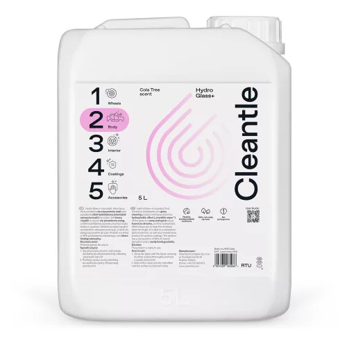 Cleantle Hydro Glass+ - Vízlepergető üvegtisztító 5L